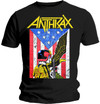 Camiseta Oficial De Anthrax - Diseño Eagle Shield En Negro, 100% Algodón, Unisex