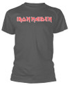Iron Maiden 'Classic Logo' (Charcoal) T-Shirt