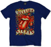 Rolling Stones 'Tongue & Stars' (Blue) T-Shirt