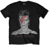 David Bowie 'Aladdin Sane' (Black) T-Shirt