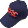 AC/DC 'Red Logo' (Navy) Baseball Cap