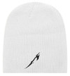 Metallica 'Glitch M Circle' (White) Beanie Hat