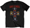 Guns N' Roses 'Vintage Cross' (Black) T-Shirt