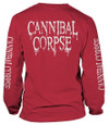 Cannibal Corpse 'Pile Of Skulls 2018' (Red) Long Sleeve Shirt