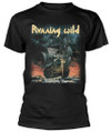 Running Wild 'Under Jolly Roger Album' (Black) T-Shirt