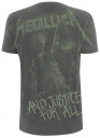 Metallica 'Justice Neon All Over' (Grey) T-Shirt