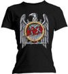 Slayer 'Silver Eagle' (Black) Womens Fitted T-Shirt