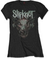 Slipknot 'Infected Goat' (Black) Womens Fitted T-Shirt