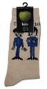 The Beatles 'Cartoon Standing' (Natural) Socks (One Size = UK 7-11)