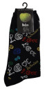 The Beatles 'Love' (Black) Socks (One Size = UK 7-11)