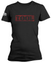 Tool 'Shaded Box' (Black) Womens Fitted T-Shirt