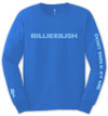 Billie Eilish 'Don't Smile At Me' (Blue) Long Sleeve Shirt