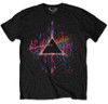 Pink Floyd 'Dark Side Of The Moon Pink Splatter' (Black) T-Shirt