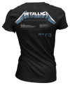 Metallica 'Master Of Puppets Tracks' (Black) Womens Fitted T-Shirt