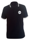 The Beatles 'Drum Logo' (Black) Polo Shirt