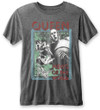 Queen 'News Of The World' (Grey) Burnout T-Shirt
