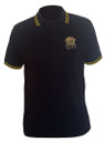 Queen 'Crest Logo' (Black) Polo Shirt