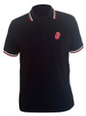 The Rolling Stones 'Classic Tongue' (Black) Polo Shirt