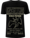 Led Zeppelin 'TSRTS World Premiere' (Black) T-Shirt