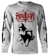 Marduk 'Fuck Me Jesus' (White) Long Sleeve Shirt
