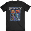 Megadeth 'Vic Head Grid' (Black) T-Shirt