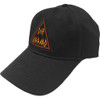 Def Leppard 'Tri Logo' (Black) Baseball Cap