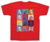 Paddington 'Squares' (Red) Kids T-Shirt