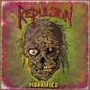 Repulsion 'Horrified' LP Clear with Swamp Green Cloudy Effect & Splatter Edition Vinyl