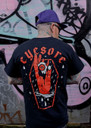 Eyesore Apparel 'Red Hand' (Black) T-Shirt