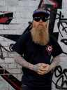 Eyesore Apparel 'Red Hand' (Black) T-Shirt