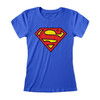 Superman 'Logo' (Blue) Womens Fitted T-Shirt