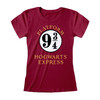 Harry Potter 'Hogwarts Express' (Maroon) Womens Fitted T-Shirt