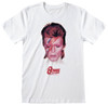 David Bowie 'Aladdin Sane' (White) T-Shirt