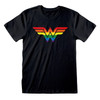 Wonder Woman 'Pride Logo' (Black) T-Shirt