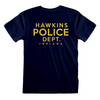 Stranger Things 'Hawkins Police Badge' (Blue) T-Shirt Back