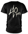 Metallica '40th Anniversary Garage' (Black) T-Shirt Back
