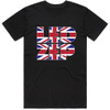 Led Zeppelin 'Union Jack Type' (Black) T-Shirt