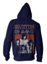 Led Zeppelin 'Photo' (Blue) Zip Up Hoodie Back