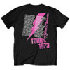 Roxy Music 'For Your Pleasure Tour' (Black) T-Shirt
