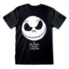 The Nightmare Before Christmas 'Jack Face & Logo' (Black) T-Shirt