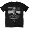 Malcolm X 'By Any Means Necessary' (Black) T-Shirt