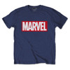 Marvel Comics 'Box Logo' (Blue) T-Shirt