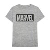 Marvel Comics 'Box Logo' (Grey) T-Shirt