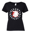 Red Hot Chili Peppers 'Hand Drawn' (Black) Womens Fitted T-Shirt