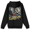 Iron Maiden 'Number of the Beast Vintage Logo Faded Edge Album' (Black) Pull Over Hoodie