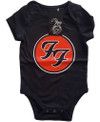 Foo Fighters 'FF Logo' (Black) Baby Grow
