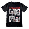 Sex Education 'Character Pics' (Black) T-Shirt