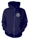 Husker Du 'Circle Logo' (Blue) Zip Up Hoodie