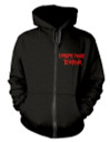 Extreme Noise Terror 'In It For Life Red Text' (Black) Zip Up Hoodie