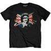 Sex Pistols 'God Save The Queen Union Jack' (Black) T-Shirt